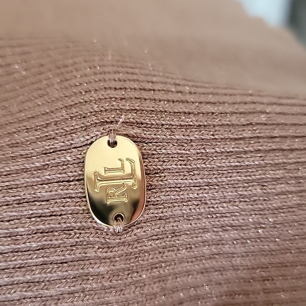 Ralph Lauren Black Label Tan Turtleneck Sweater - Picture 2 of 6